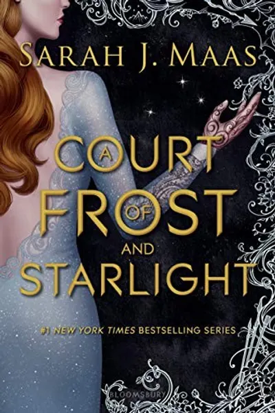 A Court of Frost and Starlight by Sarah J. Maas, book cover