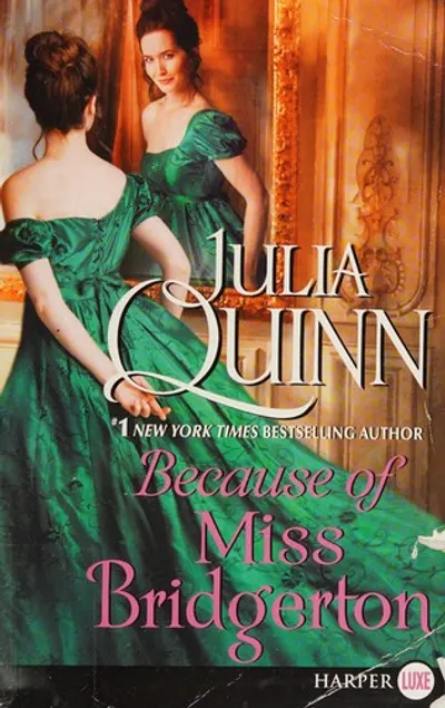 Because of Miss Bridgerton by Julia Quinn, book cover
