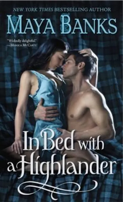 In Bed with a Highlander by Maya Banks, book cover