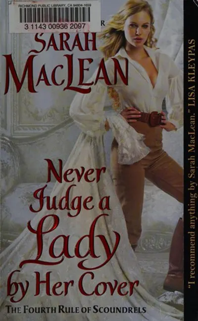 Never Judge a Lady by Her Cover by Sarah MacLean, book cover