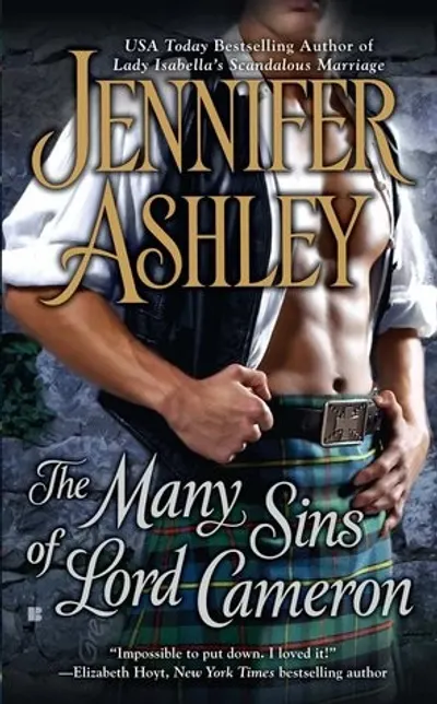 The Many Sins of Lord Cameron by Jennifer Ashley, book cover